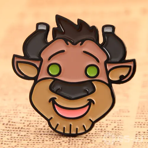 Cartoon Bull Lapel Pins Cartoon Bull Lapel Pins