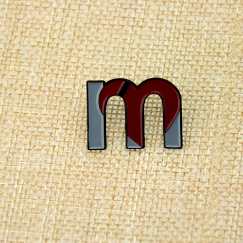 the letter M Enamel Pins the letter M Enamel Pins