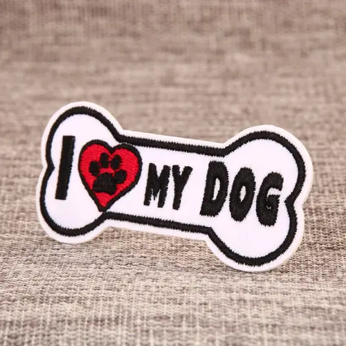 I Love My Dog Custom Patches 