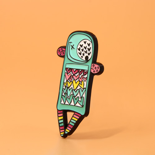 Custom Whimsical Character Enamel Pin Design