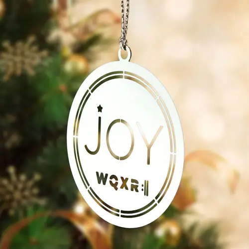 WQXR Joy Custom Etched Ornaments
