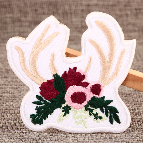 Antler Flower Custom Patches