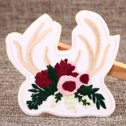 Antler Flower Custom Patches Antler Flower Custom Patches