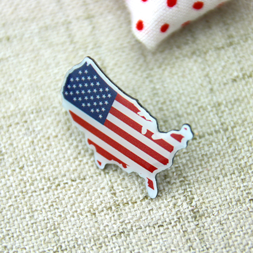 Custom Lapel Pins for American Map Custom Lapel Pins for American Map