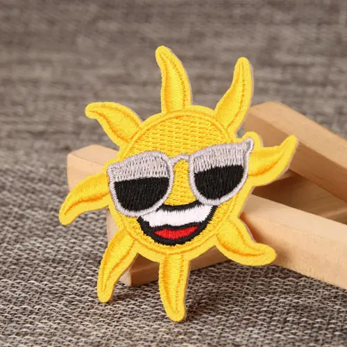Sun Embroidered Patches Sun Embroidered Patches