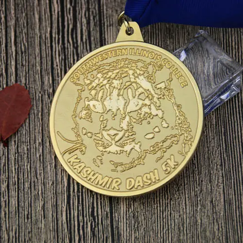 College 5K Race Custom Medals