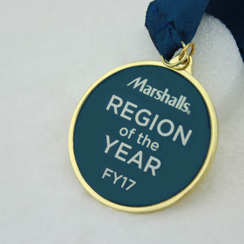Custom Soft Enamel Medals with gold finish