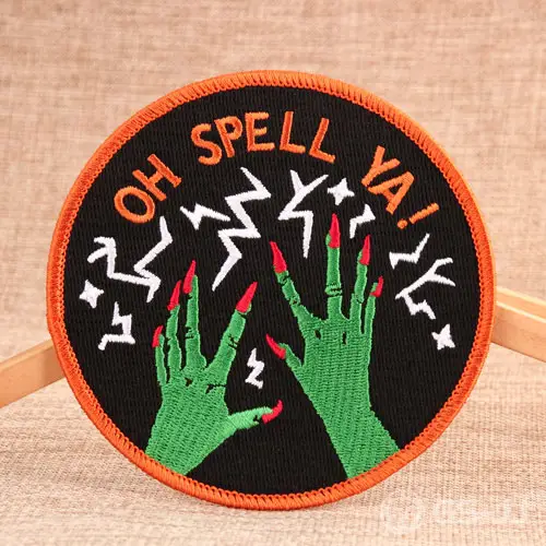 Green Hands Embroidered Patches Green Hands Embroidered Patches