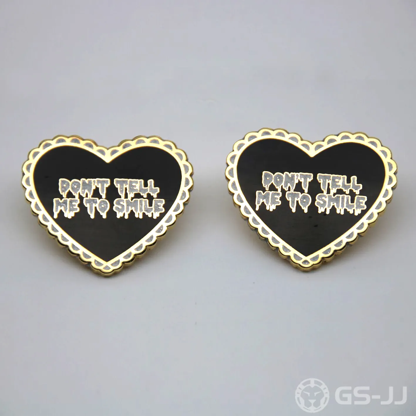 Hard enamel pins for heart shape Hard enamel pins for heart shape