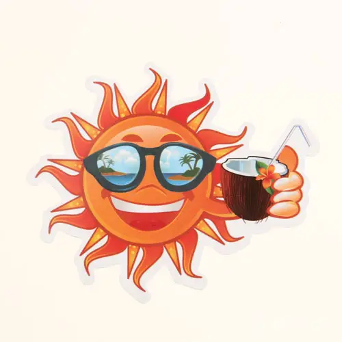 Sun On Vacation Custom Stickers Sun On Vacation Custom Stickers