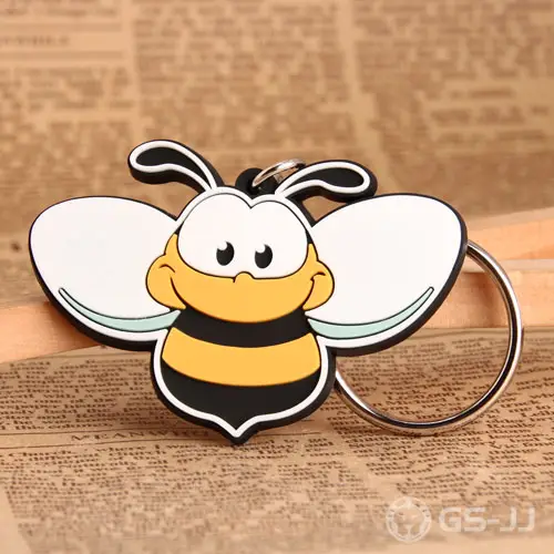 Custom Bee PVC Keychain Custom Bee PVC Keychain