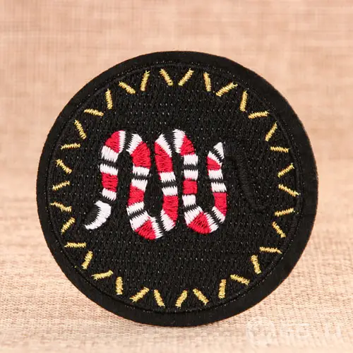 Poisonous Snake Iron On Embroidered Patches Poisonous Snake Iron On Embroidered Patches