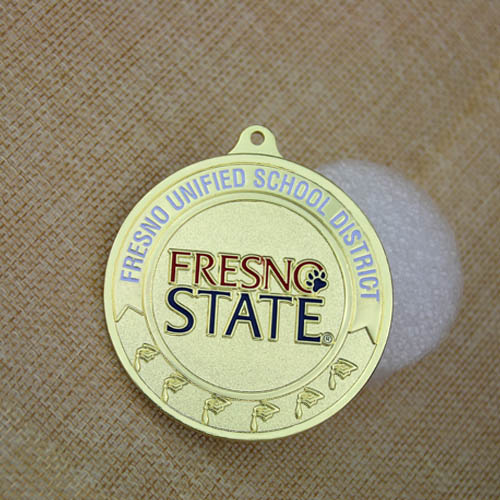 School District Custom Sandblast Medals