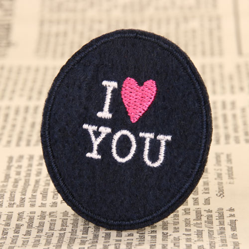 I love you Custom Embroidered Patches