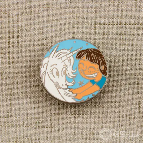 Girl And Unicorn Custom Hard Enamel Pins Girl And Unicorn Custom Hard Enamel Pins