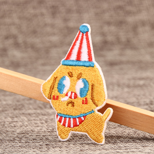 Celebrating dog Embroidered Patches