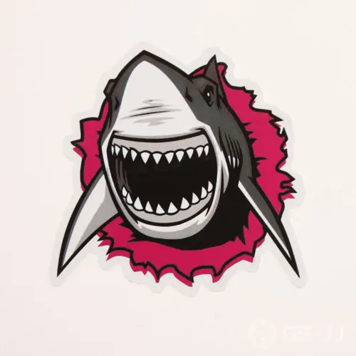 Cartoon Shark Custom Stickers Cartoon Shark Custom Stickers