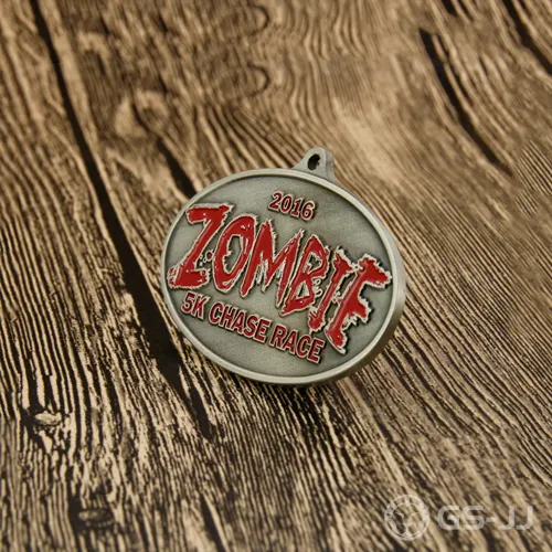 ZOMBIE 5K Chase Race Custom Medals ZOMBIE 5K Chase Race Custom Medals