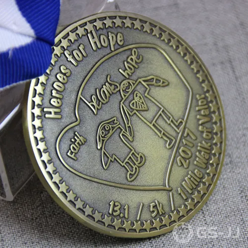 Custom Race Medals-1 Mile Walk of Valor Custom Race Medals-1 Mile Walk of Valor
