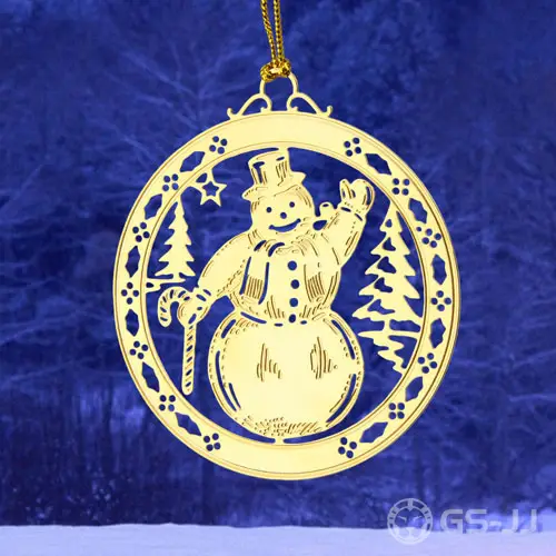 Snowman Etched Ornaments Snowman Etched Ornaments