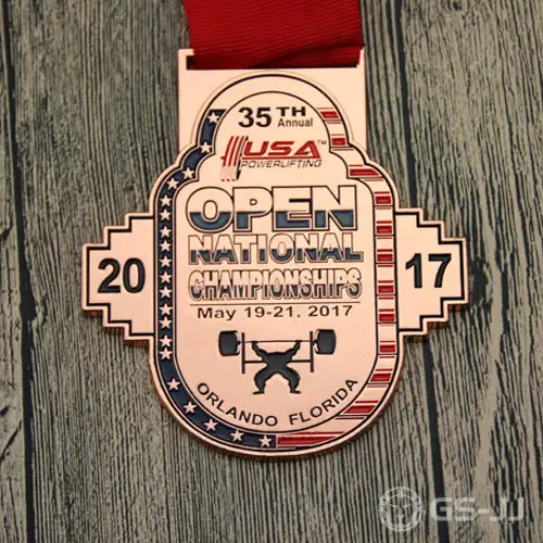 USA Powerlifting Match Customized Medals USA Powerlifting Match Customized Medals