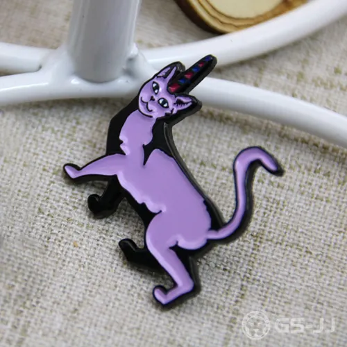 Purple Cat custom lapel pins Purple Cat custom lapel pins