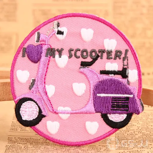 Pink Bike Custom Made Patches Pink Bike Custom Made Patches