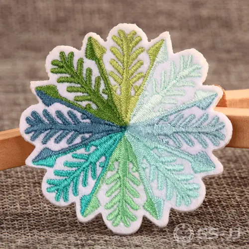 Snowflake Custom Embroidered Patches Snowflake Custom Embroidered Patches