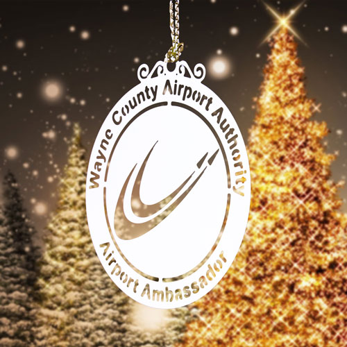 WCAA Custom Etched Ornaments
