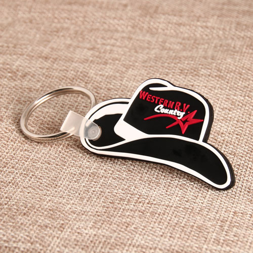 Fedora Hat PVC Keychain