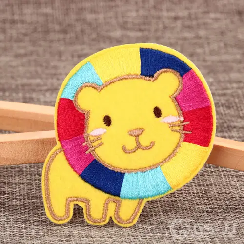 Lion Custom Embroidered Patches Lion Custom Embroidered Patches