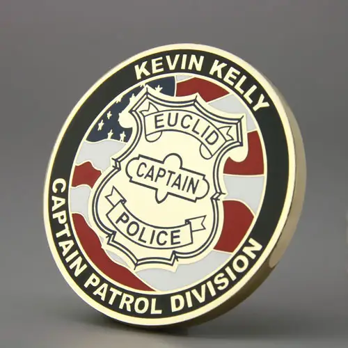 EUCLID Captain Police Custom Coins