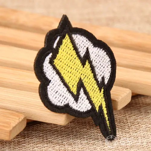 Lightning Custom Embroidered Patches Lightning Custom Embroidered Patches