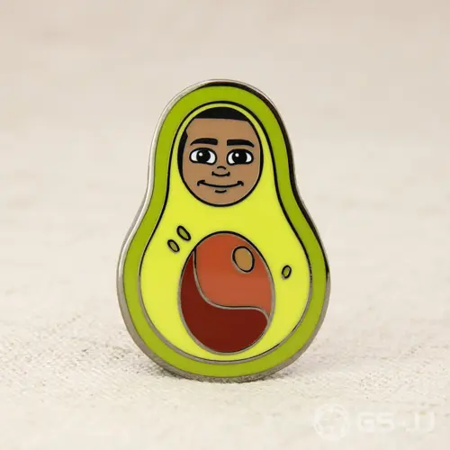 Face Avocado Lapel Pins Face Avocado Lapel Pins