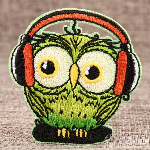Funny Owl Custom Embroidered Patches Funny Owl Custom Embroidered Patches