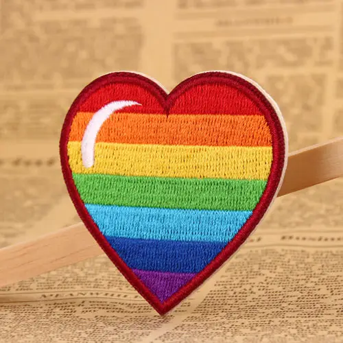 Rainbow Love Embroidered Patches Rainbow Love Embroidered Patches