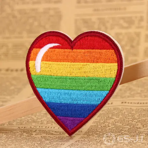 Rainbow Love Embroidered Patches Rainbow Love Embroidered Patches