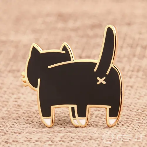 The back of cat enamel pins The back of cat enamel pins