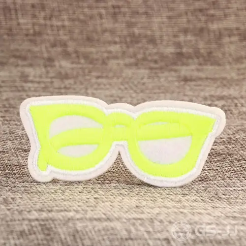 Yellow Glasses Custom Embroidered Patches Yellow Glasses Custom Embroidered Patches