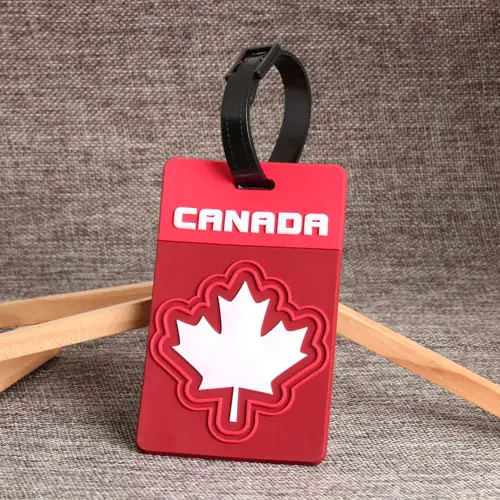 Canadian Maple Leaf PVC Luggage Tag