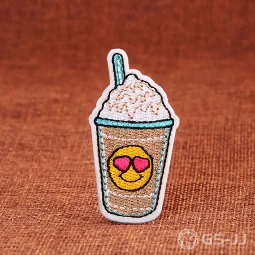 Milk Tea Embroidered Patches Milk Tea Embroidered Patches