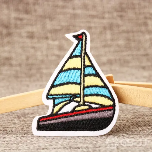 Sailboat Embroidered Patches Sailboat Embroidered Patches