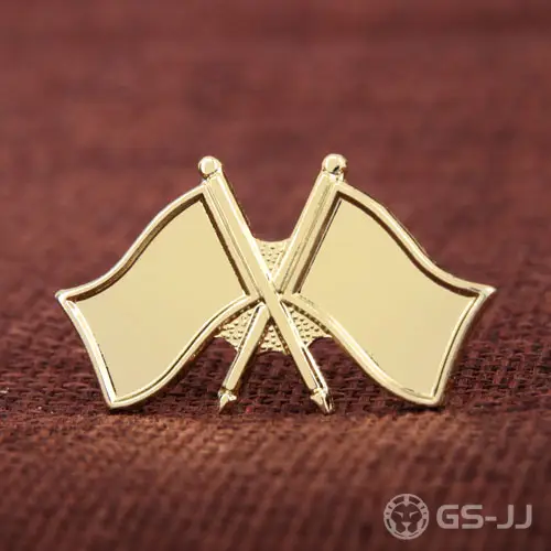 Double Flags Lapel Pins Double Flags Lapel Pins