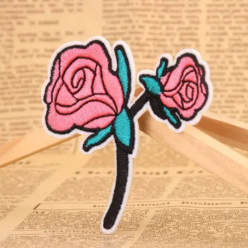 Rose Embroidered Patches Rose Embroidered Patches