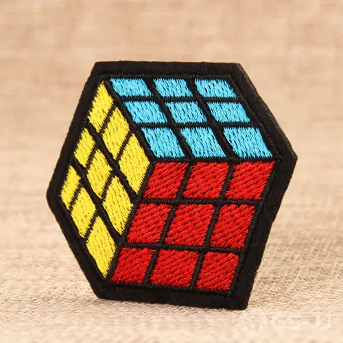Rubik's Cube Embroidered Patches Rubik's Cube Embroidered Patches
