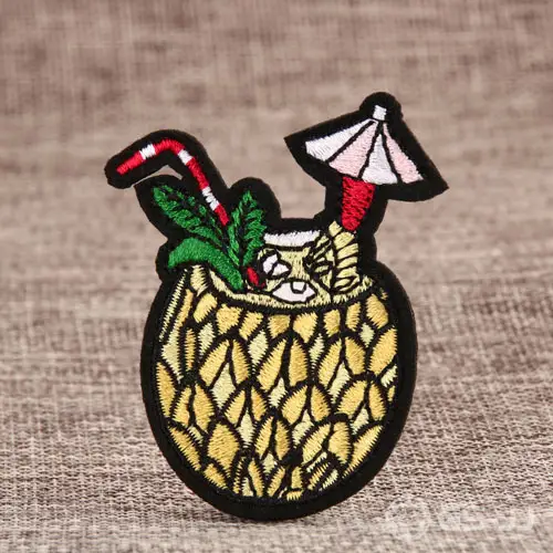 Pineapple Juice Embroidered Patches Pineapple Juice Embroidered Patches