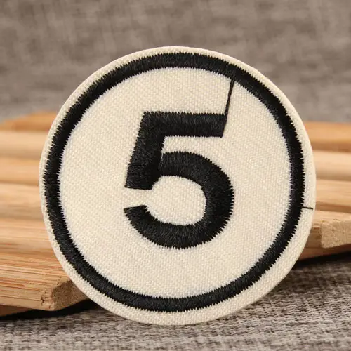 Five Custom Embroidered Patches