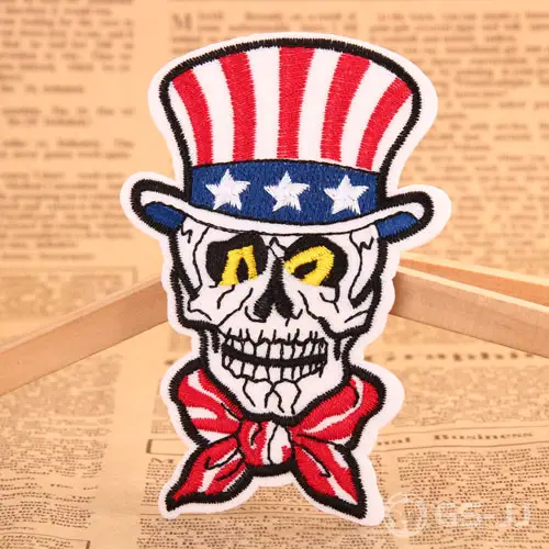 Mr Skull Embroidered Patches Mr Skull Embroidered Patches