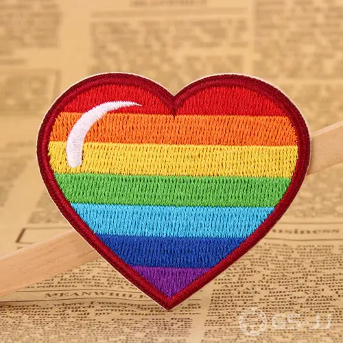 Rainbow Love Embroidered Patches Rainbow Love Embroidered Patches