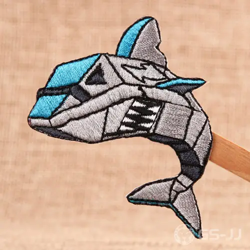 Savage Shark Iron On Embroidered Patches Savage Shark Iron On Embroidered Patches